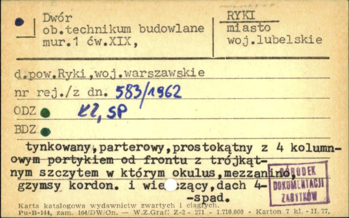 dwór, ob. technikum budowlane, skan 1