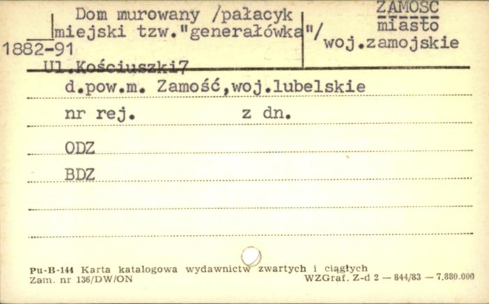 dom (pałacyk miejski, tzw. generałówka), skan 1