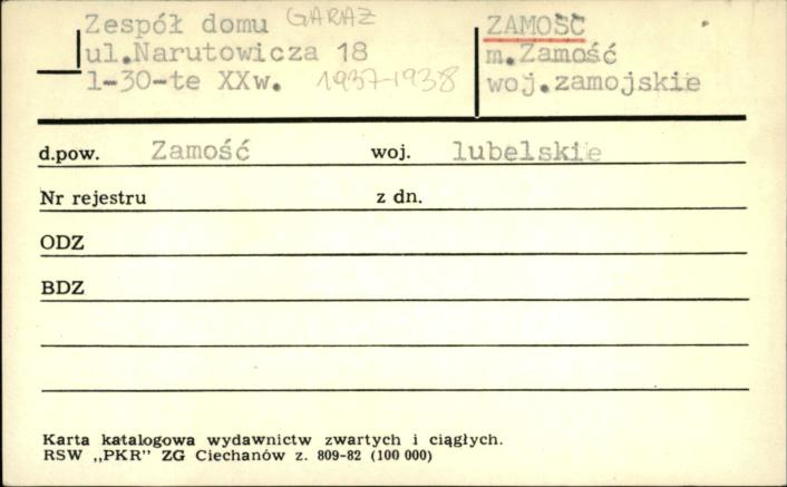 zespół domu, garaż, skan 1