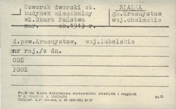 czworak dworski, ob. budynek mieszkalny, skan 1