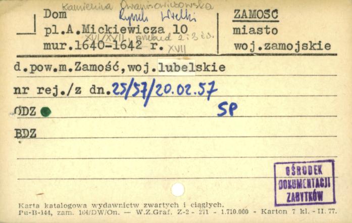 dom, kamienica Owanisowiczowska, skan 1