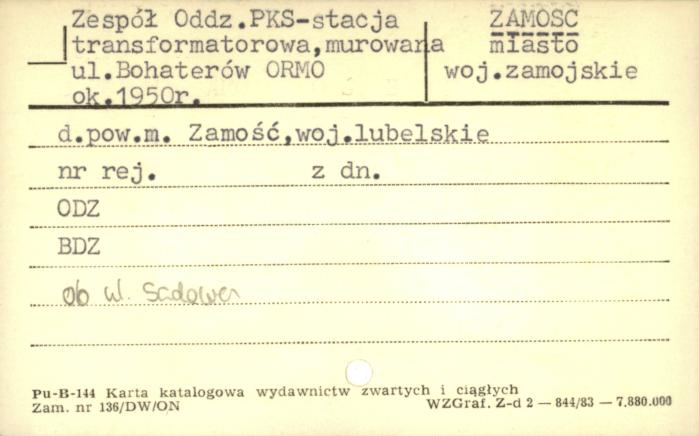 zespół oddz. PKS - stacja transformatorowa, skan 1