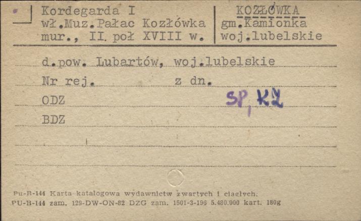 kordegarda I, skan 1
