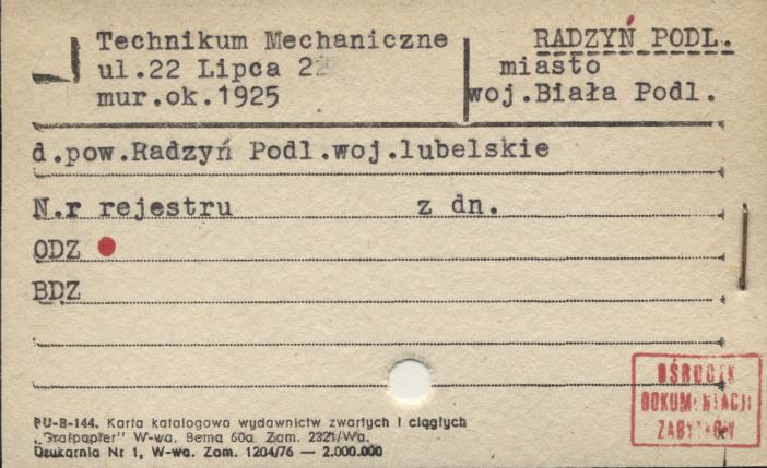 Technikum Mechaniczne, skan 1