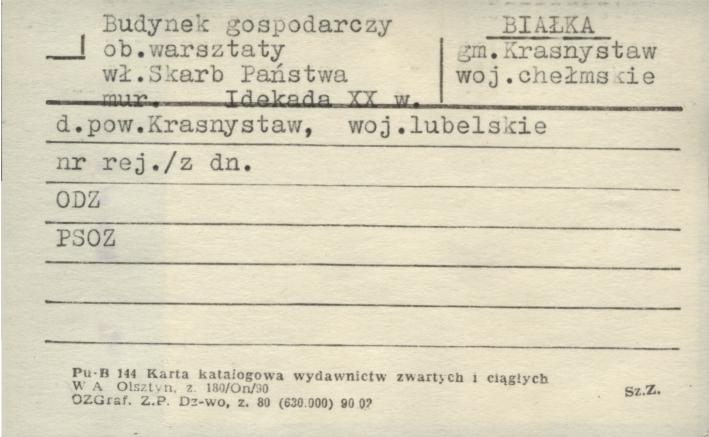 budynek gospodarczy, ob. warsztaty, skan 1