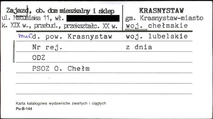 zajazd, ob dom mieszkalny i sklep, skan 1