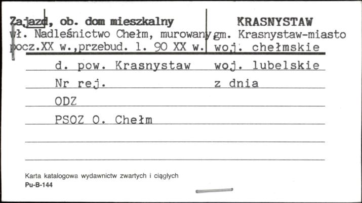 zajazd, ob. dom mieszkalny, skan 1