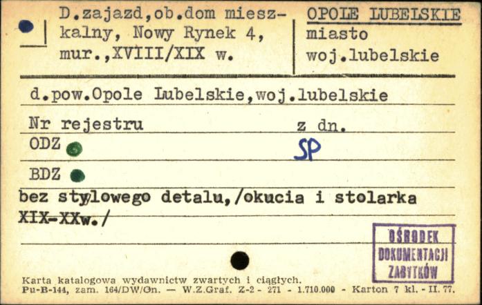 zajazd, ob. dom mieszkalny, skan 1