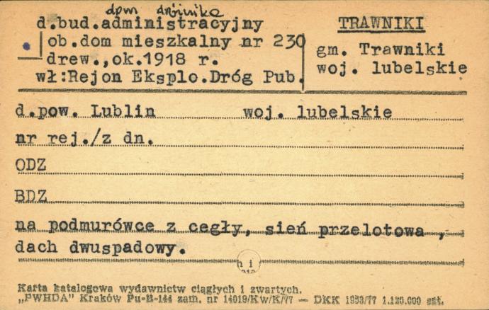 dom dróżnika, ob. dom mieszkalny, skan 1