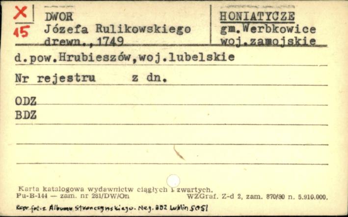 dwór Józefa Rulikowskiego, skan 1