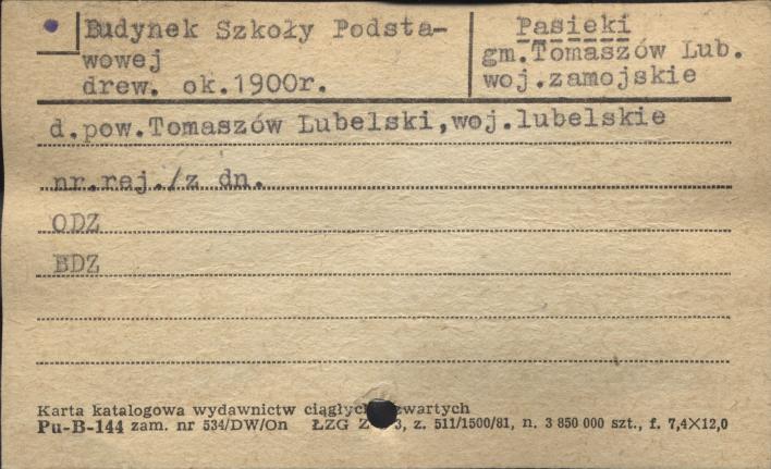 Budynek Szkoły Podstawowej, skan 1