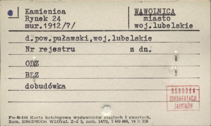 kamienica, skan 1