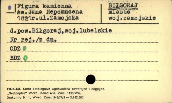 figurka św. Jana Nepomucena, skan 1