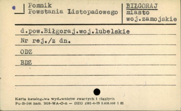 pomnik Powstania Listopadowego, skan 1
