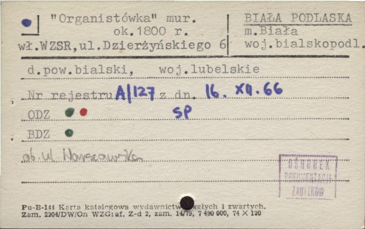 organistówka, skan 1