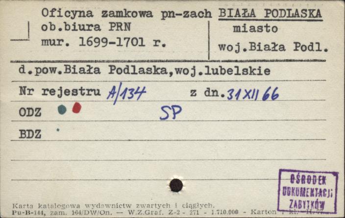 oficyna zamkowa pn-zach, ob. biura PRN, skan 1
