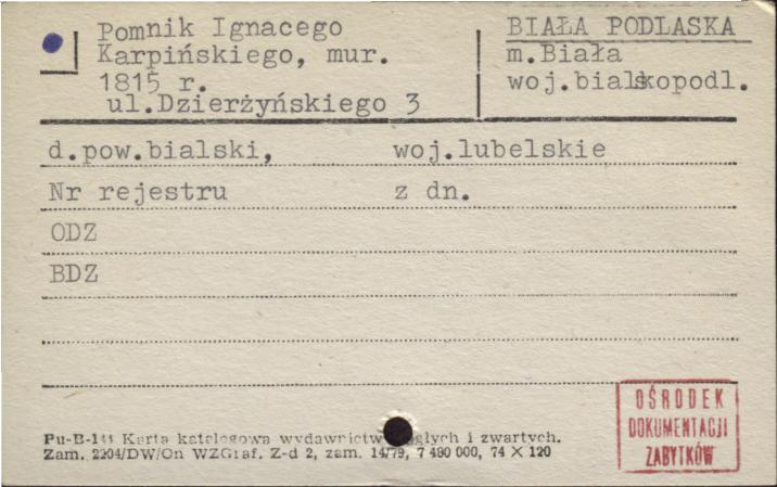 pomnik Ignacego Karpińskiego, skan 1