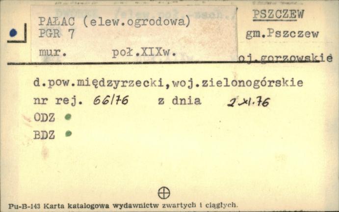 pałac - elewacja ogrodowa, skan 1
