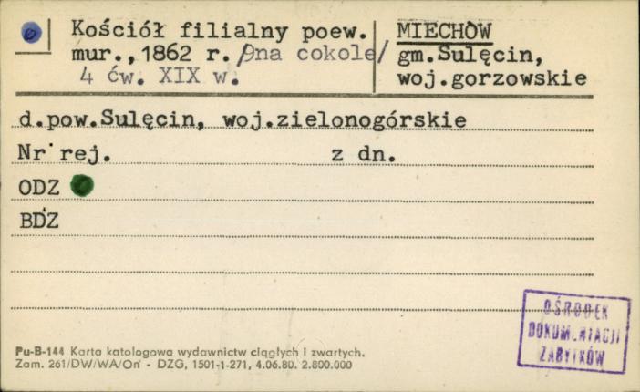 kościół ewangelicki, ob. kościół fil., skan 1