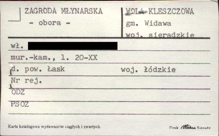 obora - zagroda młynarska, skan 1