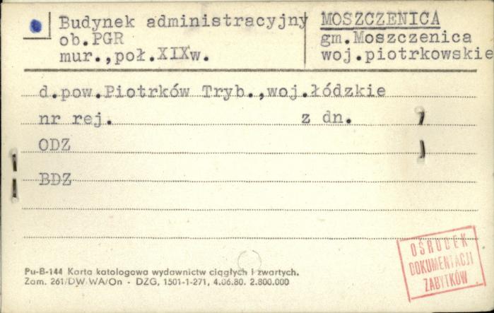 budynek administracyjny ob. PGR, skan 1