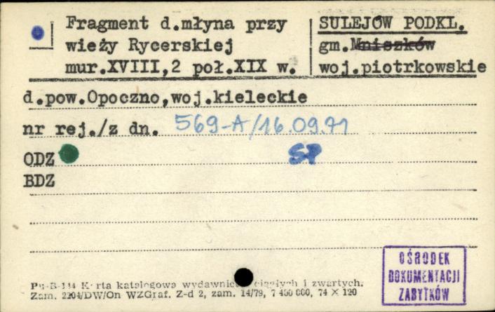 fragment d. młyna przy wieży Rycerskiej, skan 1