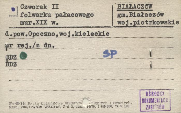 czworak II folwarku pałacowego, skan 1