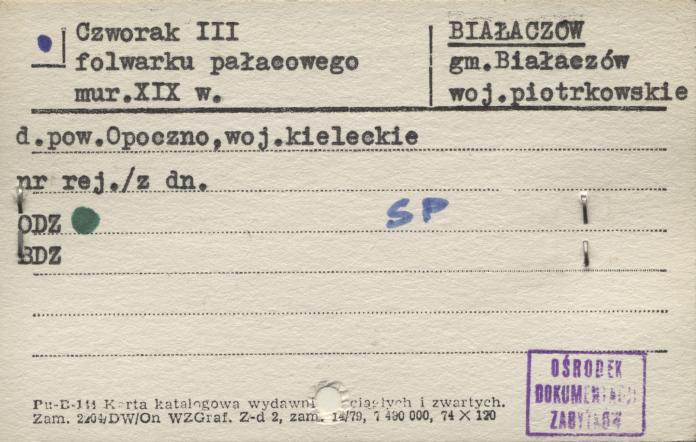 czworak III folwarku pałacowego, skan 1
