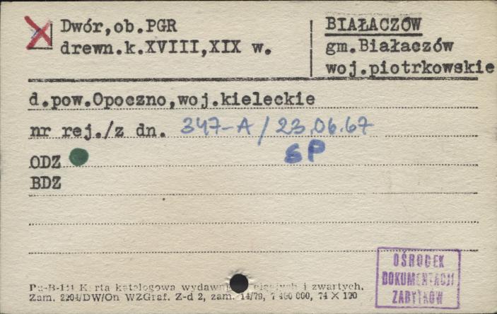dwór, ob. PGR, skan 1