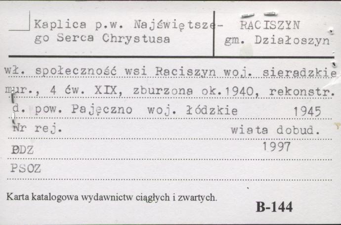 kaplica pw. Najświętszego Serca Chrystusa, skan 1