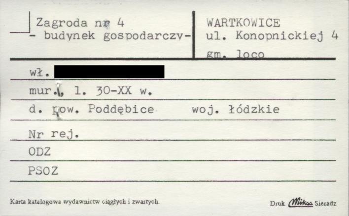 zagroda - budynek gospodarczy, skan 1