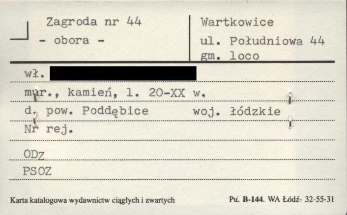 zagroda - obora, skan 1