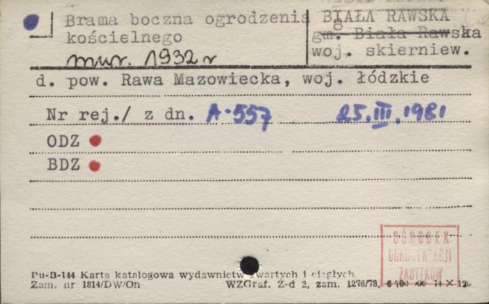 brama boczna ogrodzenia kościelnego, skan 1