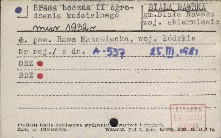 brama boczna II ogrodzenia kościelnego, skan 1