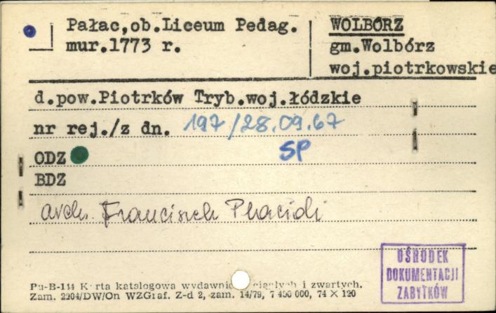 pałac, ob. Liceum Pedag., skan 1
