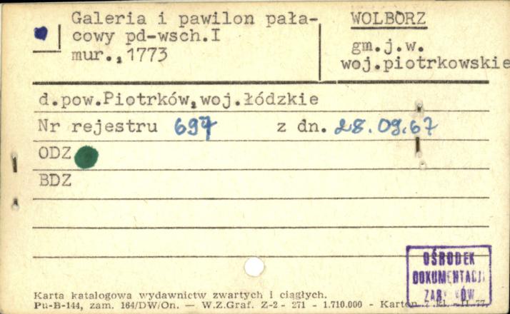 galeria i pawilon pałacowy pd.-wsch. I, skan 1