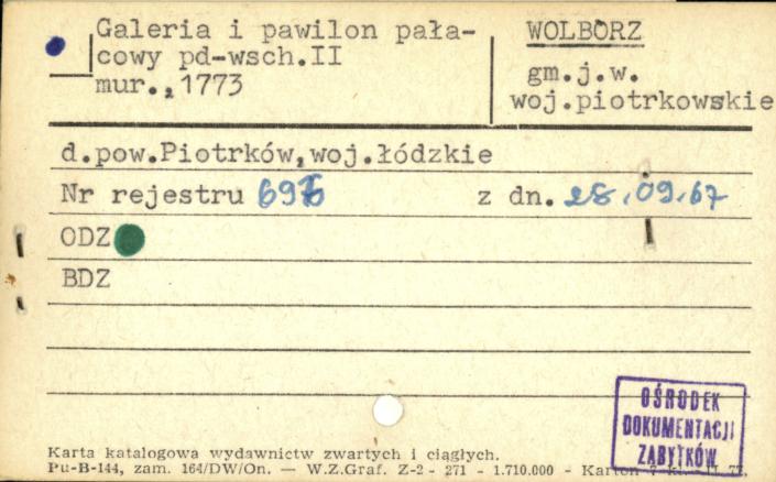 galeria i pawilon pałacowy pd.-wsch. II, skan 1