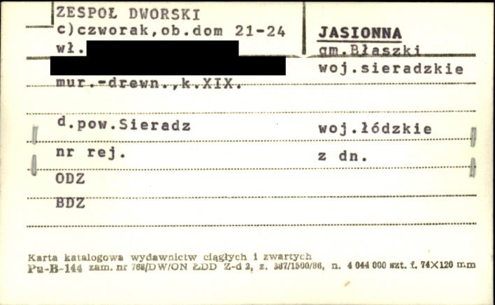 czworak, ob. dom 21 - 24 - zespół dworski, skan 1