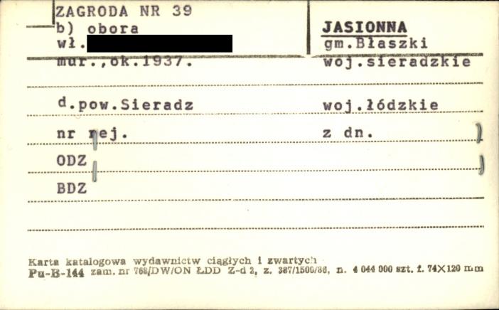 obora - zagroda, skan 1