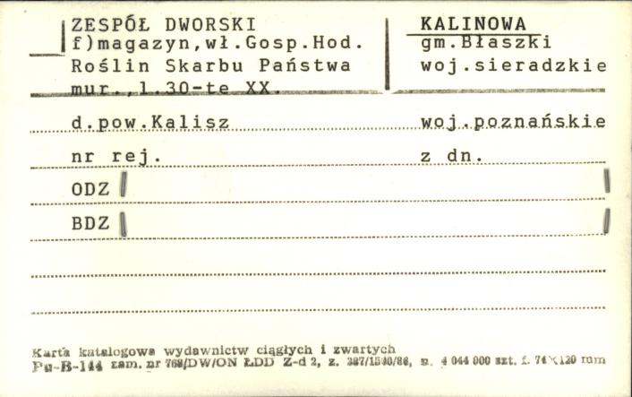 magazyn - zespół dworski, skan 1