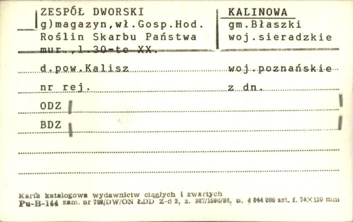 magazyn - zespół dworski, skan 1