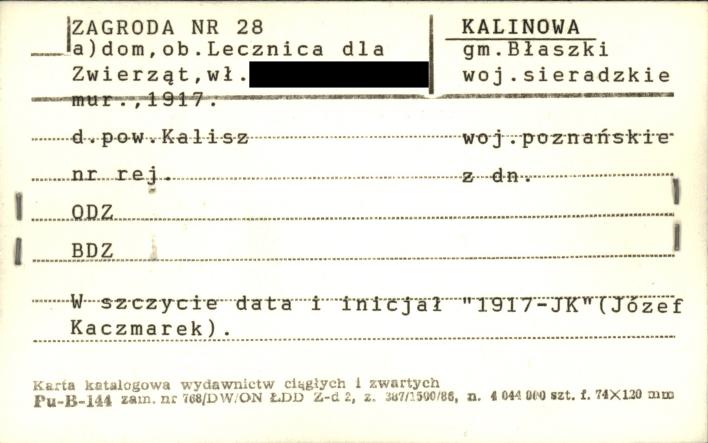 dom, ob. lecznica dla zwierząt - zagroda, skan 1