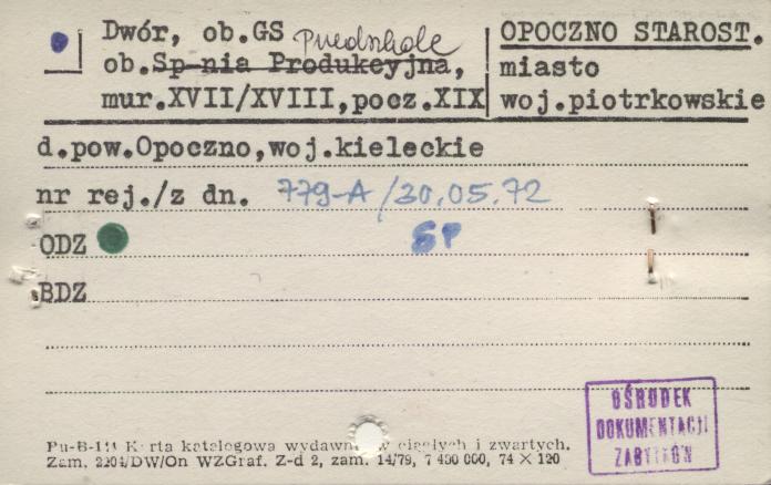 dwór, ob. GS, ob. Przedszkole, skan 1