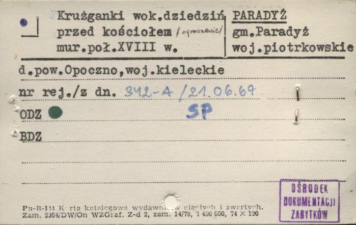 krużganki wok. dziedziń przed kościołem (ogrodzenie), skan 1