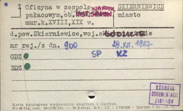 oficyna w zespole pałacowym, ob. inst. warzyw., skan 1