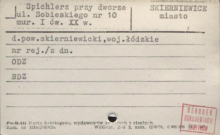 spichlerz przy dworze, skan 1