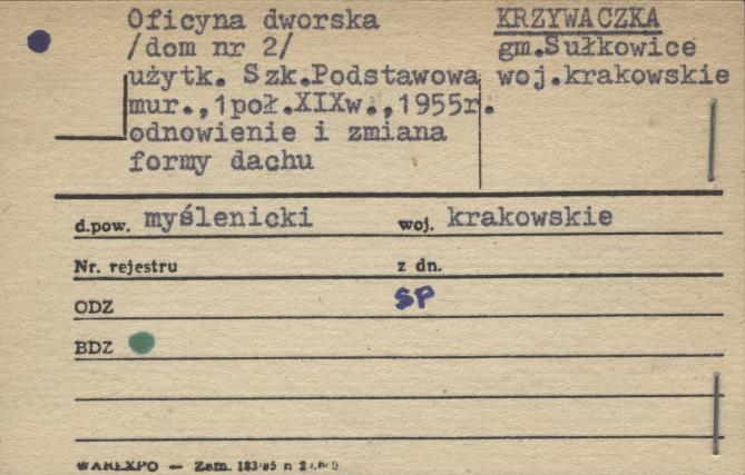 oficyna dworska, ob. dom, skan 1