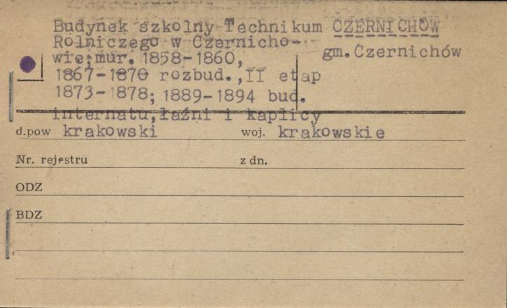 budynek szkolny Technikum Rolniczego, skan 1