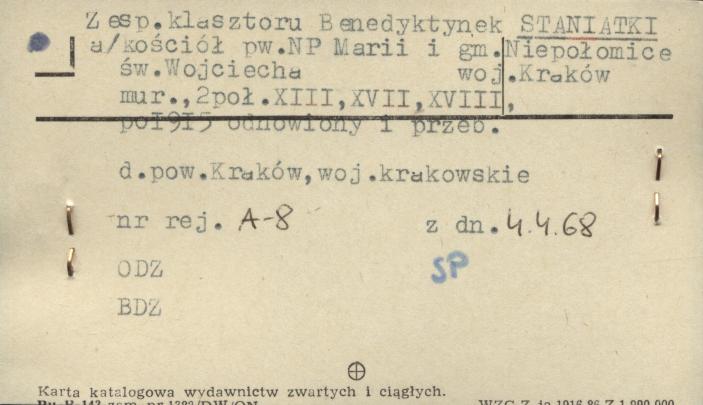 zespół klasztoru benedyktynek, kościół pw. NP Marii i św. Wojciecha, skan 1
