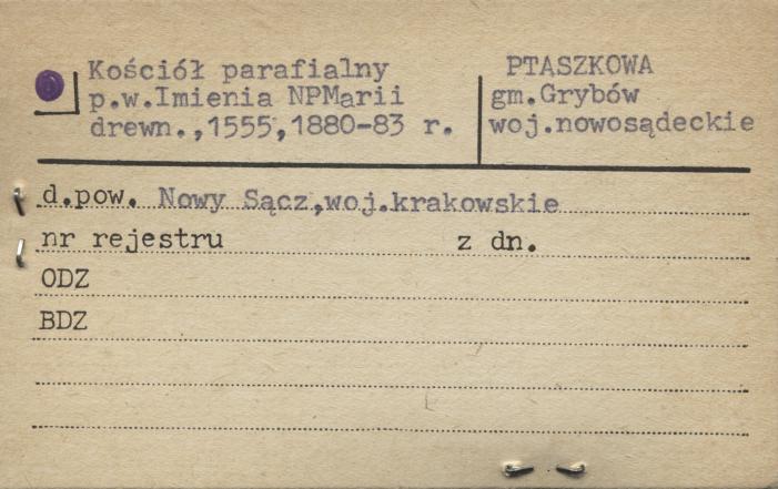 kościół parafialny pw. Imienia NP Marii, skan 1